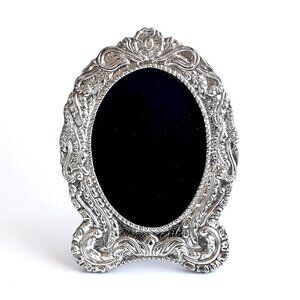 Large Plata Del Pilar Repousse Peruvian 925 Sterling Silver Picture Frame